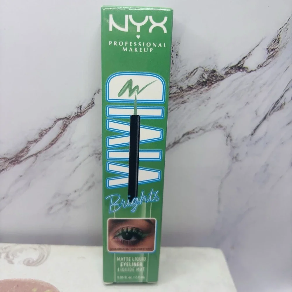 NYX Vivid Brights Matte Liquid Eyeliner Ghosted Green‎ (0.06fl.oz/2.0ml)